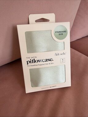 NEW Kitsch Satin Pillowcase in SAGE